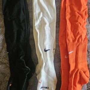 Nike Women's Athletic Socks - Black, White, Orange
